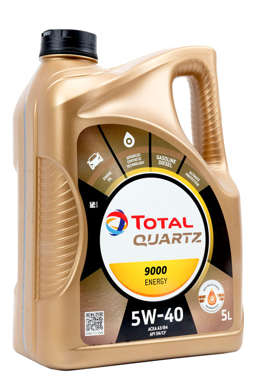 Total Aceite Lubricante de Motor Total Quartz 9000 Energy 5W-40 5 Litros